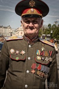 Old military Russian man