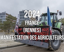 2024 : Manifestation des agriculteurs en colère à Rennes